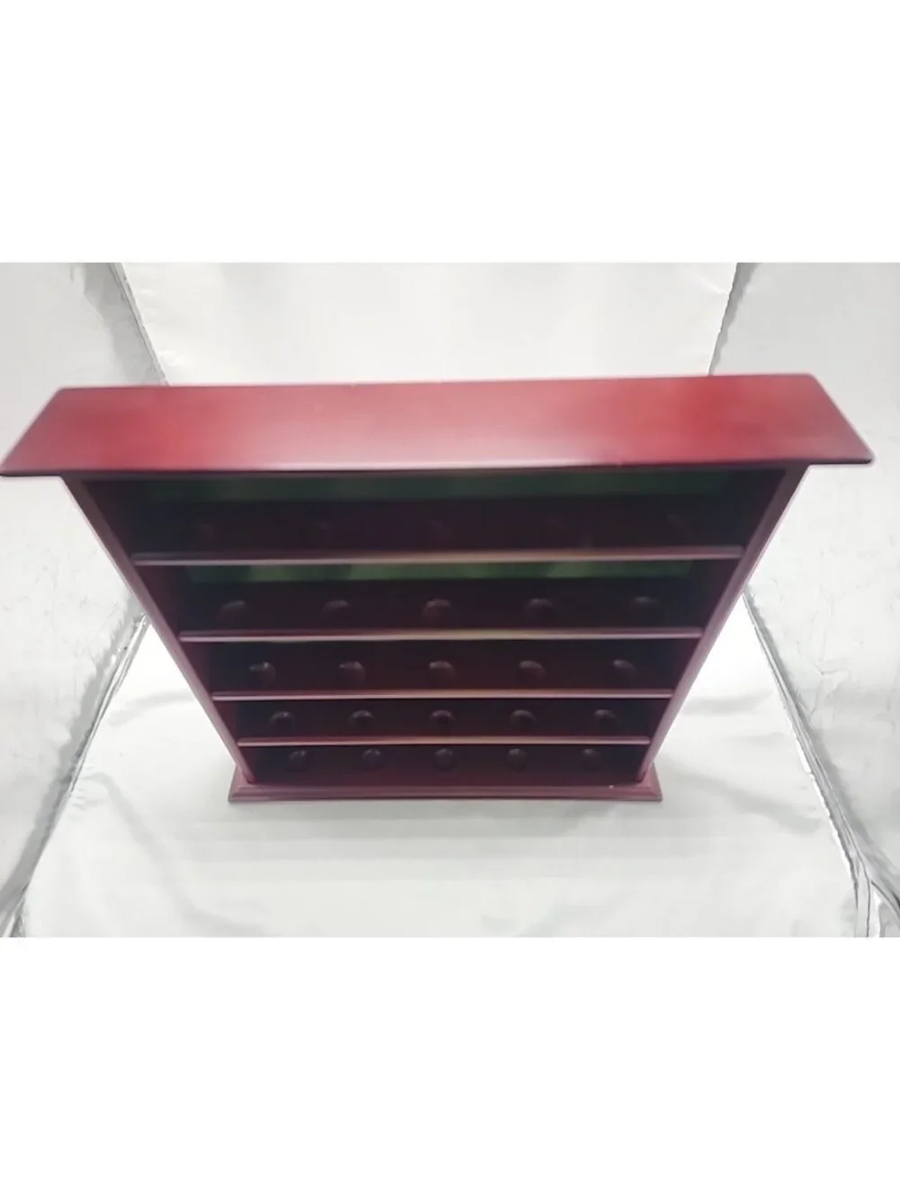 25 Gold Ball Wooden Wall Display Trinket Case 14